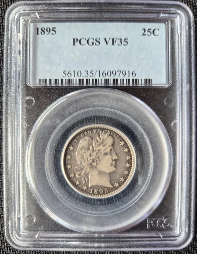 1895-P Barber Quarter — photo from the most recent tracked eBay sale