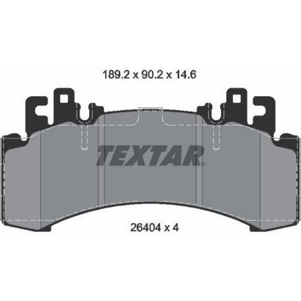 Textar 2640401 Bremsbelagsatz FüR Mercedes Benz EQS EQE V297 X296 V295 X294-image