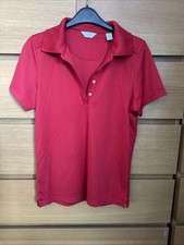 Callaway Damski Czerwony Top z krótkim rękawem, Medium