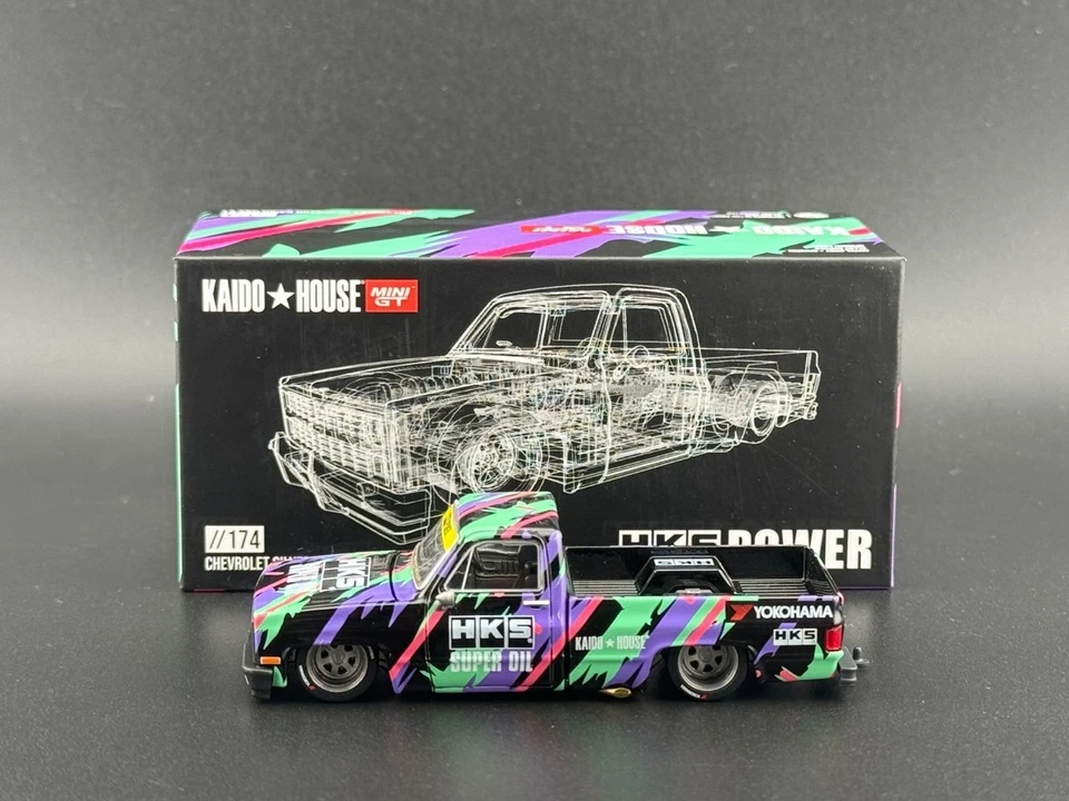 MINIGT KAIDO HOUSE CHEVROLET SILVERADO KAIDO HKS V1 - //174 SCALA 1:64 - Immagine 2 di 2