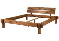 Balkenbett Doppelbett Ehebett Holzbett 160X200 Gestell Holz Massiv Massivholz