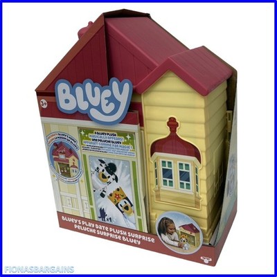 Bluey Playdate Plüsch Suprise Sortiment Haus & Plüsch Spielset - Brandneu