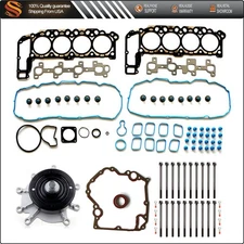 Head Gasket Bolts Set Water Pump Cover Gasket For 02 Jeep Grand Cherokee 4.7L