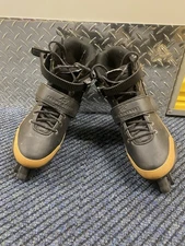 K2 Front Street Aggressive Inline Skates Men Black & Gold Sz 9 Used