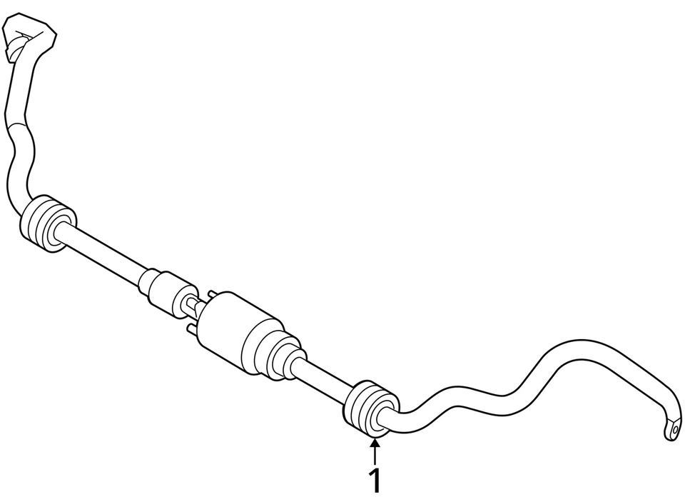 Stabilizer Bar Front With Adaptive Suspension Fits 08-19 BMW X6 , 37116856418  - Image 4 of 4