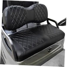 Golf Cart YD Diamond Seat Cover For YAMAHA Drive/Drive2 Front Black Stitching 