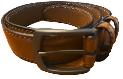 NEW Men s Warehouse Size 30/75 Brown Italian Leather Belt Made in Italy $59.99