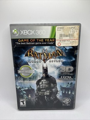 Batman: Arkham Asylum (Microsoft Xbox 360, 2009) CIB & Tested