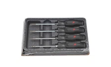 Snap On Tools NEW SGTX40BDT 4 Piece TITANIUM Soft Grip Mini Torx Screwdriver Set