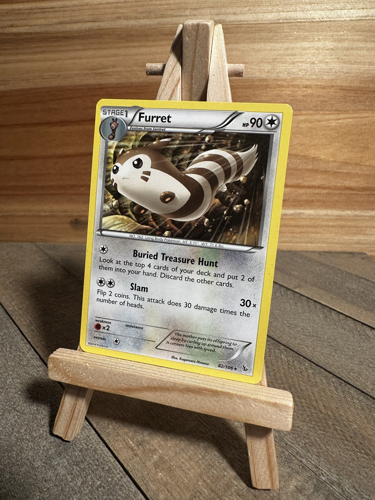 Pokemon XY - Flashfire Rare Furret #82/106 Lightly played