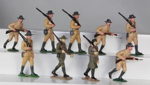 Marx Plastic Playset Warriors of the World Doughboys Rough Riders 2nd series 9pc