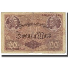 [#610724] Banknote, Germany, 20 Mark, 1914, 1914-08-05, KM:48a, EF