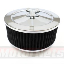 2-barrel Carburetor Air Cleaner Set 3-116 Neck Holley Rochester Carter Chrome