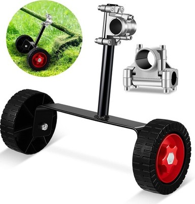 Universal Fit Adjustable Wheels for Weed Trimmer - Effortless Garden Maintenance