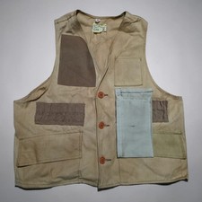 Vintage NESCO Huntin Button Front Vest Jacket 70s Made In Japan Mens Small Rare.