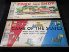 Milton Bradley 2 Vintage Board Games 1954 Game of the States & 1960 Park & Shop