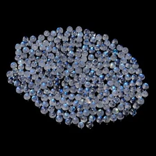 Natural Rainbow Moonstone Round Cabochon Gemstone Lot 20 Ct 4X4X2mm UGL-30