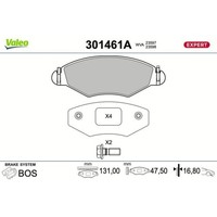1X Bremsbelagsatz, Scheibenbremse Valeo 301461A Passend FüR Peugeot Naza