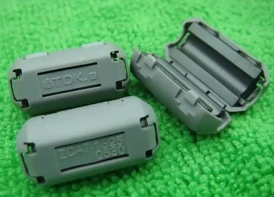 10x TDK 5mm Ferrite Core Noise Suppressor Filter Ring Cable Clip On Wire RFI EMI