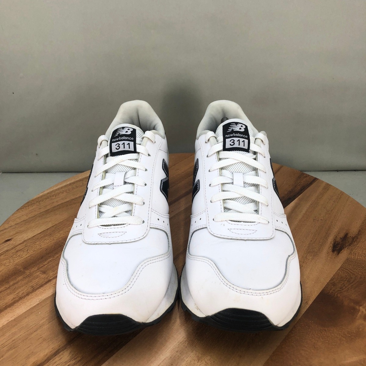 New Balance 311 Mens White Black Leather Retro Classic Sneakers Shoes Size 12 D New Balance 311 Mens White Black Leather Retro Classic  main image 4