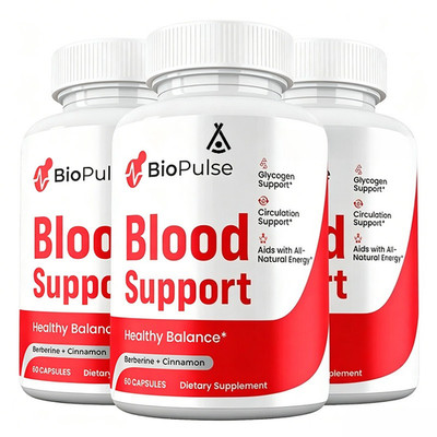 BioPulse Capsules, Max strength, Bio Pulse Pills Blood Supplement (3 Pack)
