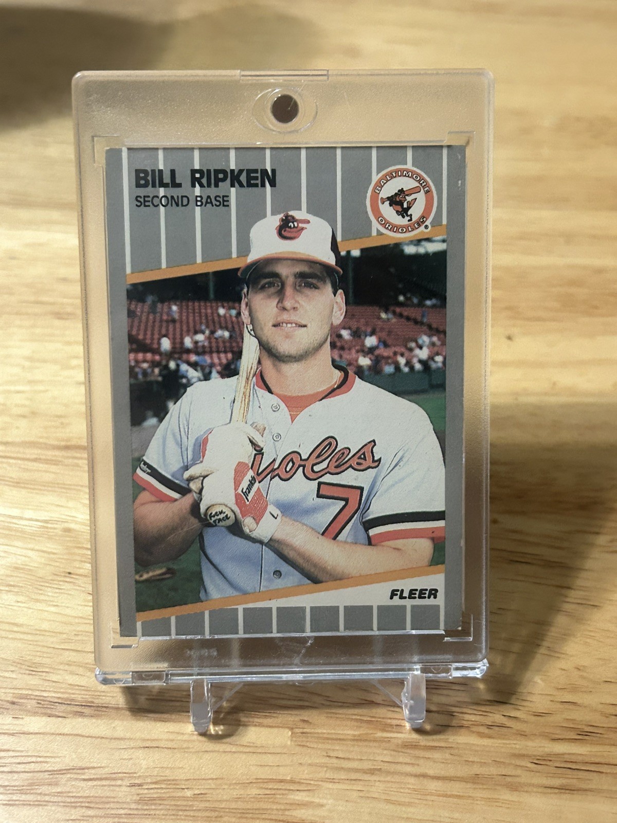 1989 Fleer - Billy Ripken #616 FF on Bat Knob