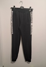 Boys Black Mckenzie joggers jogging bottoms 12-13 years Satisfactory Condition