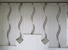 Schiebegardine Set  Flächenvorhag  Schiebevorhan Moderne Gardinen Neu