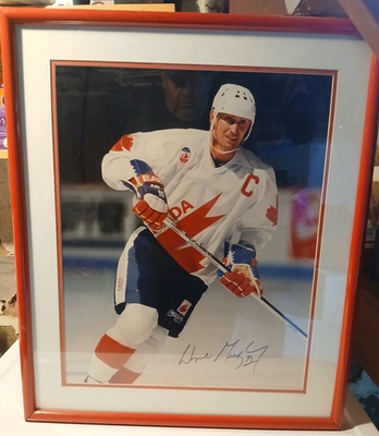 #ad Wayne Gretzky 1991 Canada Cup 16x20 Framed Auto Limited Edition $350.00