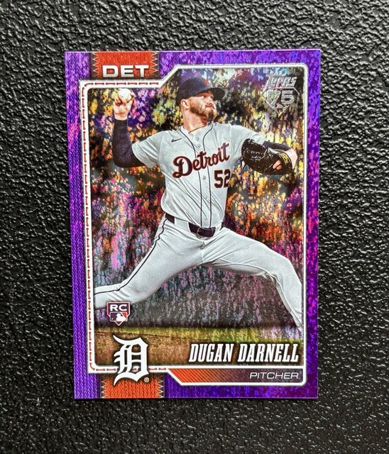 2026 Topps Series DUGAN DARNELL Purple Holo Foil Rookie RC #’d /250 SP! *Tigers