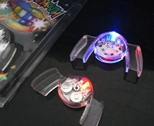 2 pcs of MULTI COLOR Flashing LED Mouth Piece Guard Mouthpieces RAVE Party Fa...