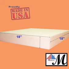New Density Seat Foam Cushion Replacement Upholstery Foam Per Sheet 18"x 18"
