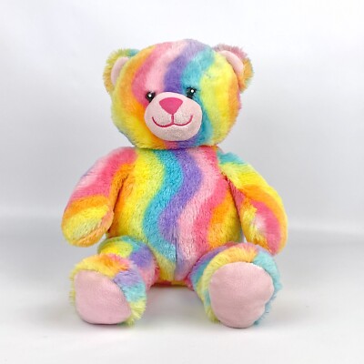 Build A Bear Plush - Rainbow Bear 日本未発売 Amazon.com: BUILD A BEAR Plush - Rainbow Bear : Toys & Games