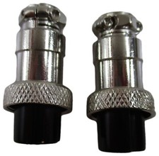 Lot of 2 Workman C4 Replacement Female 4-Pin CB Radio Microphone Plug End C-4
