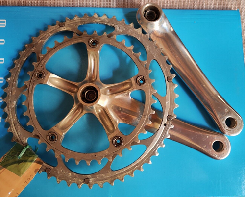 SHIMANO ULTEGRA CRANKSET WITH CHAINRINGS GUARNITURA - Picture 9 of 14