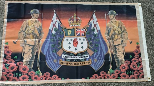 36th Ulster Division Remembrance day Flag 3X5FT - Picture 5 of 5