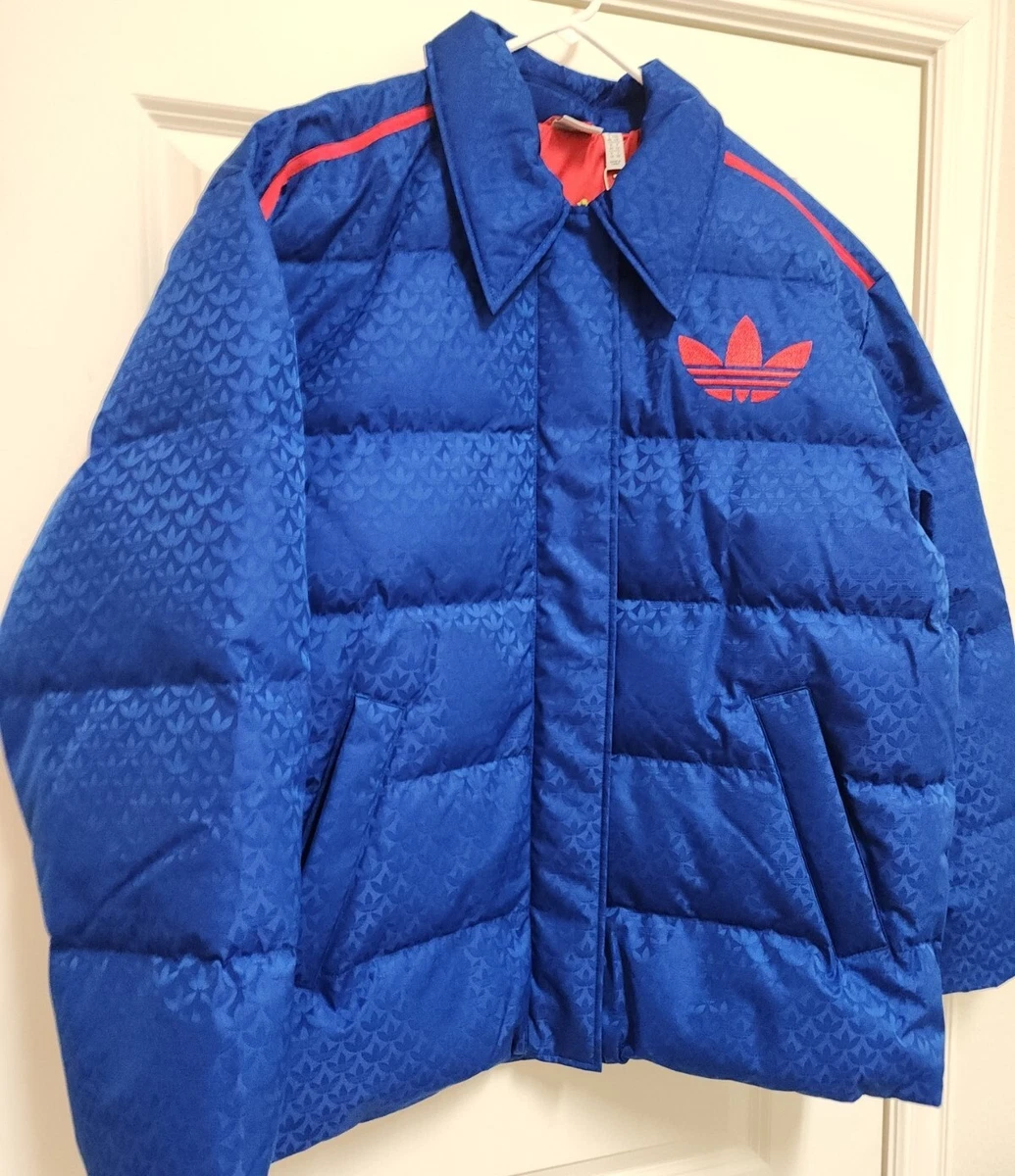 Adidas trefoil jacket collegiate royal cheap