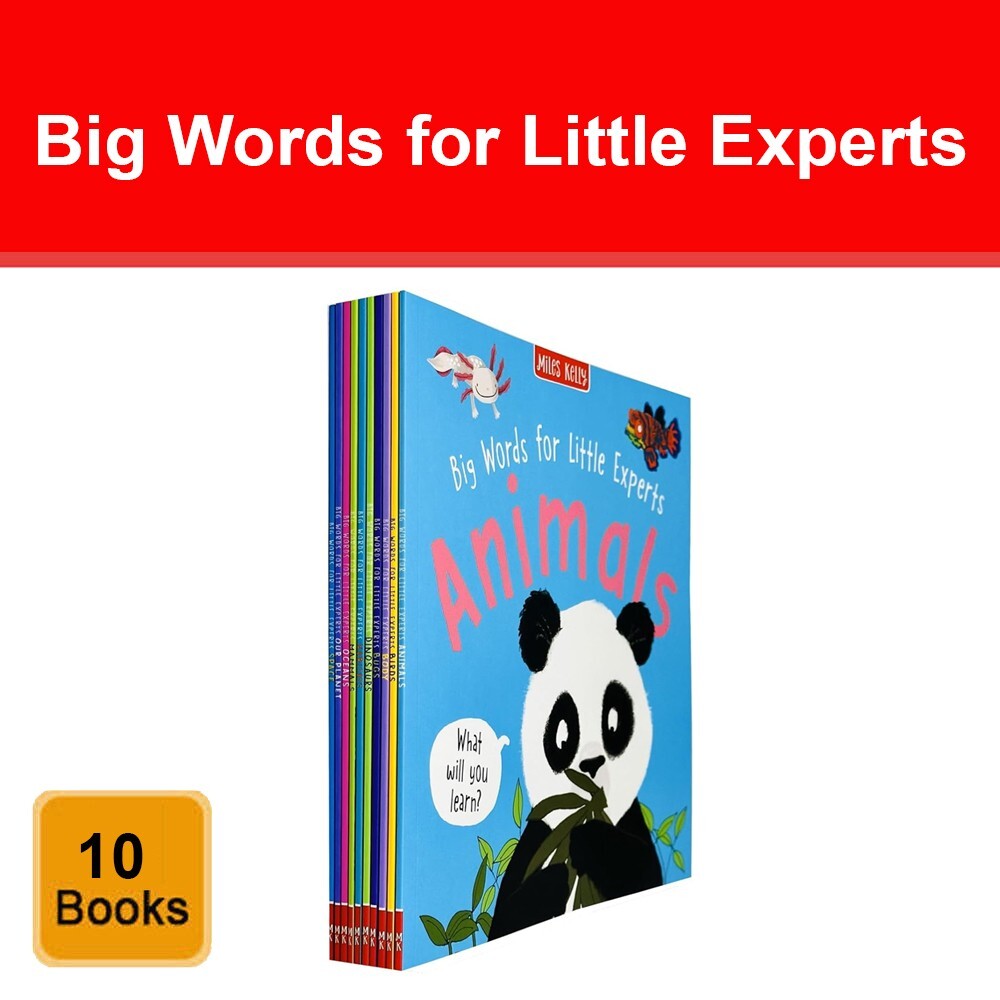 Big Words for Little Experts 10 Books Collection Set (Animals