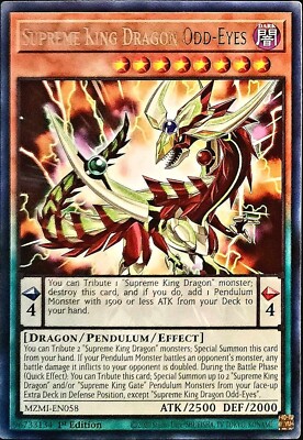 Supreme King Dragon Odd-Eyes MZMI-EN058 | eBay