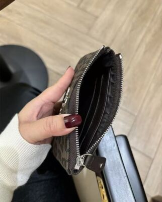 Vivienne Westwood Leopard Ultra-thin Coin Purse wallet Card Pocket