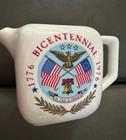 Vintage McCoy Bicentennial Water Plant  Pitcher Gold Rim 1776 1976 Ex Condition