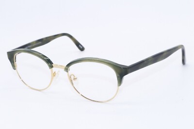 NEW ANDY WOLF 4543 COL. H GREEN HAVANA GUNMETAL GOLD AUTHENTIC EYEGLASSES 48-19