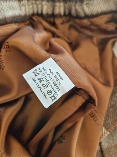 House of Bruar Skirt Wool 100% Pure Check Tartan Midi Skirt Pockets 16 18 Brown - Picture 8 of 8