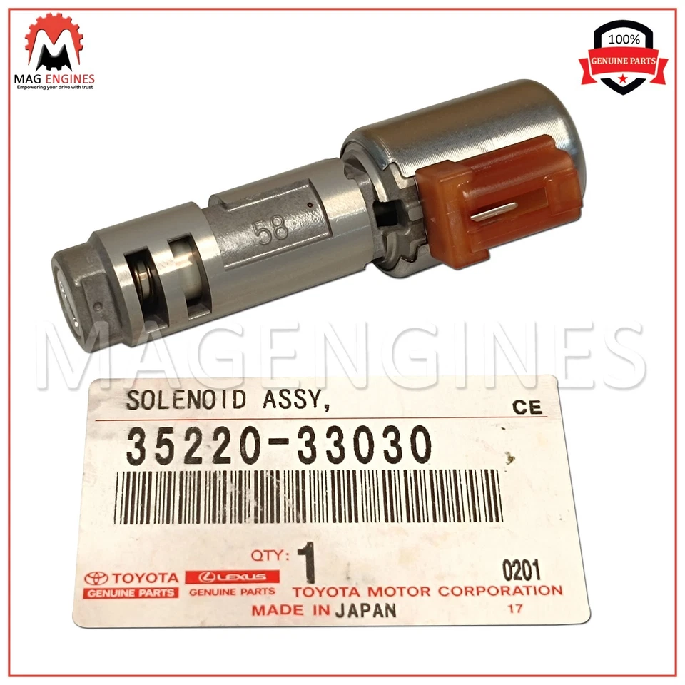 35220-33030 GENUINE OEM SOLENOID ASSY, CLUTCH CONTROL, NO.2 3522033030 - Imagem 2 de 4