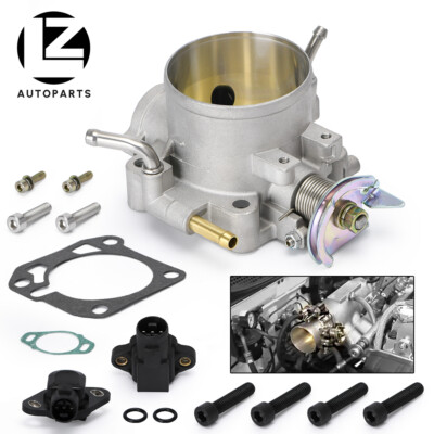 #ad #ad 70mm Throttle Body W TPS amp; Map Sensor for Honda Civic SI ACURA INTEGRA B D H F $47.90