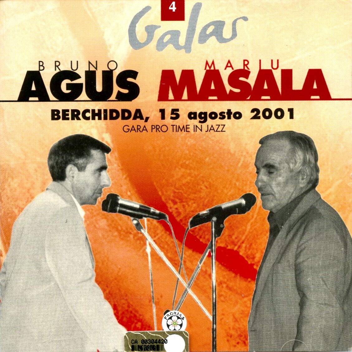 Bruno Agus, Mariu Masala - Gara Pro Time In Jazz, Berchidda 2001 (CD, Album)