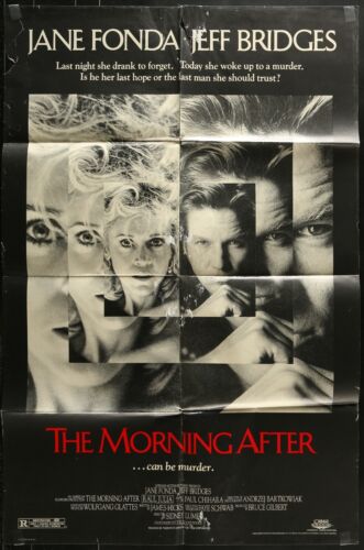 THE MORNING AFTER Jeff Bridges Jane Fonda ORIGINAL 1986 ONE SHEET MOVIE POSTER - Picture 1 of 3