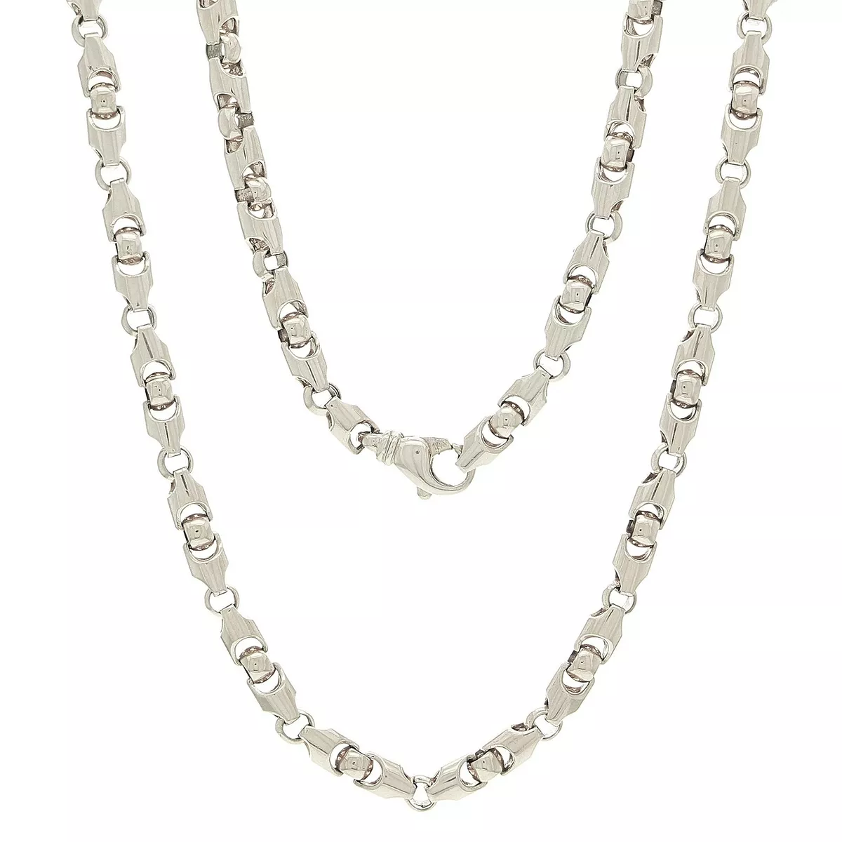 Heavy white gold chain cheap