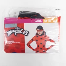 InSpirit Designs Miraculous Ladybug Costume Girl Medium 4 Piece Halloween