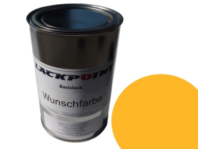 0,5 Liter Spritzfertigen Basislack RAL 1023 Verkehrsgelb Autolack Lackpoint !